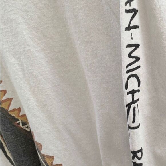 Basquiat Dinosaur Dino Art Crewneck Sweatshirt Artist Retro Y2K - Picture 2 of 3